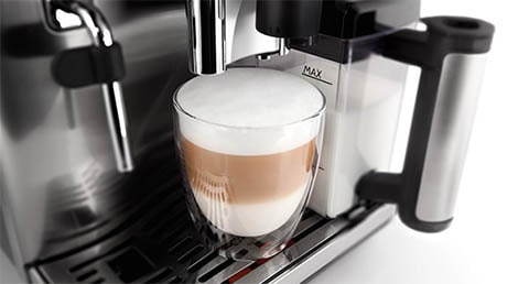 La tecnología patentada Latte Perfetto de Saeco se lanzó el año 2012