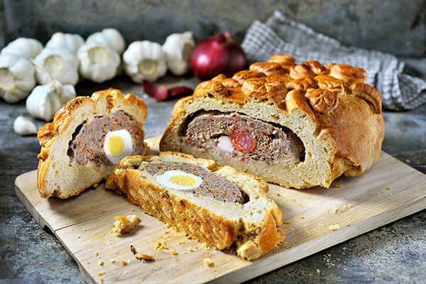 Hornazo (Spanish stuffed Easter bread)